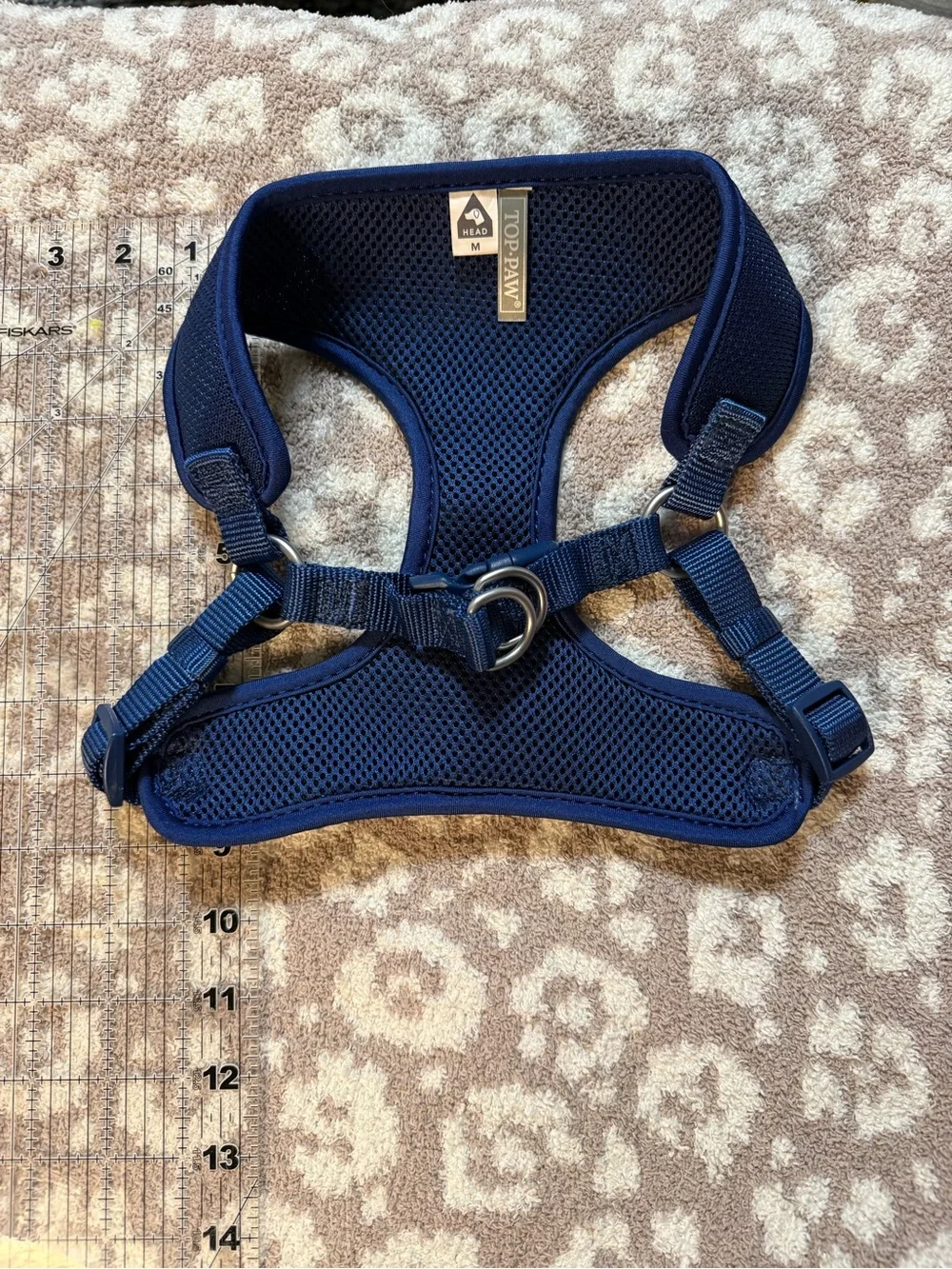 Top Paw Navy Blue Breathable Dog Harness
